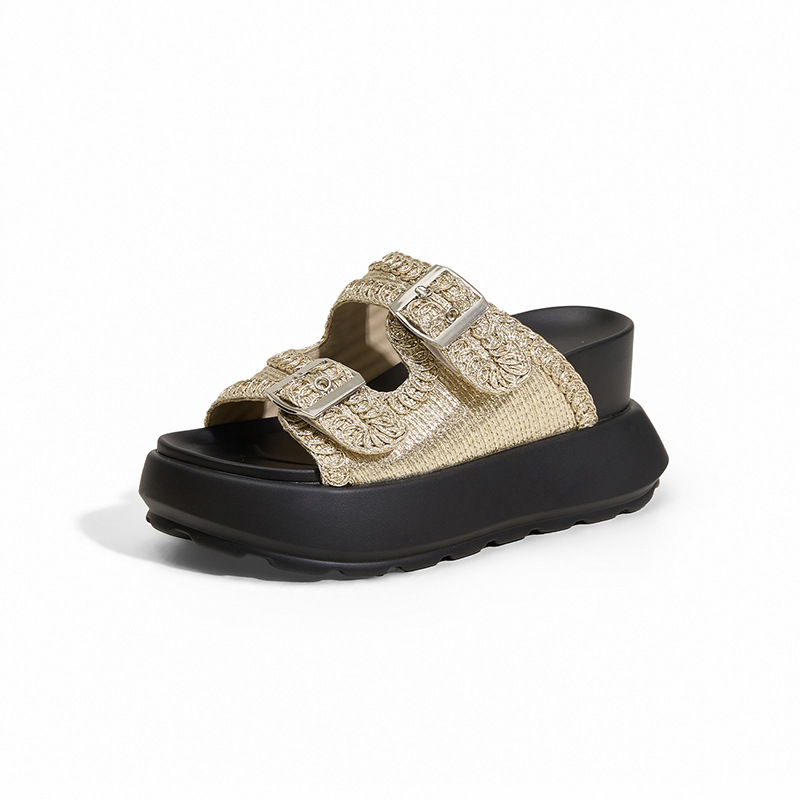 Women Shoes Japanese Brand - 8CMマイクロファイバーレザー高級ブランド2025夏チャンキースニーカースリッポンサンダルビーチスリッパシューズ快適ブーティーファッション女性