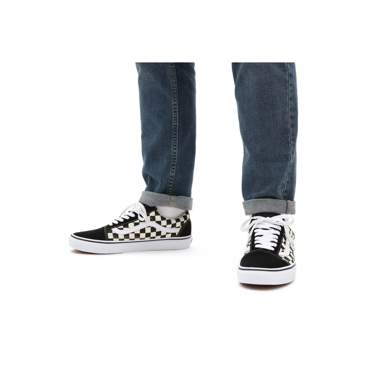 Vans Shoes Old Skool - Vans オールドスクール 軽量ローカットスケートボードシューズ ユニセックス ブラック ホワイト
