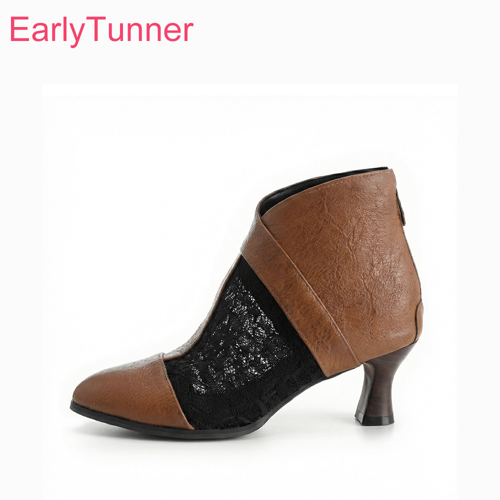 Women'S Shoes Size 12 - 2026年レースアンクルサマーブーツ レディース セクシー ラウンドトゥ キトゥンヒール レディースドレスシューズ