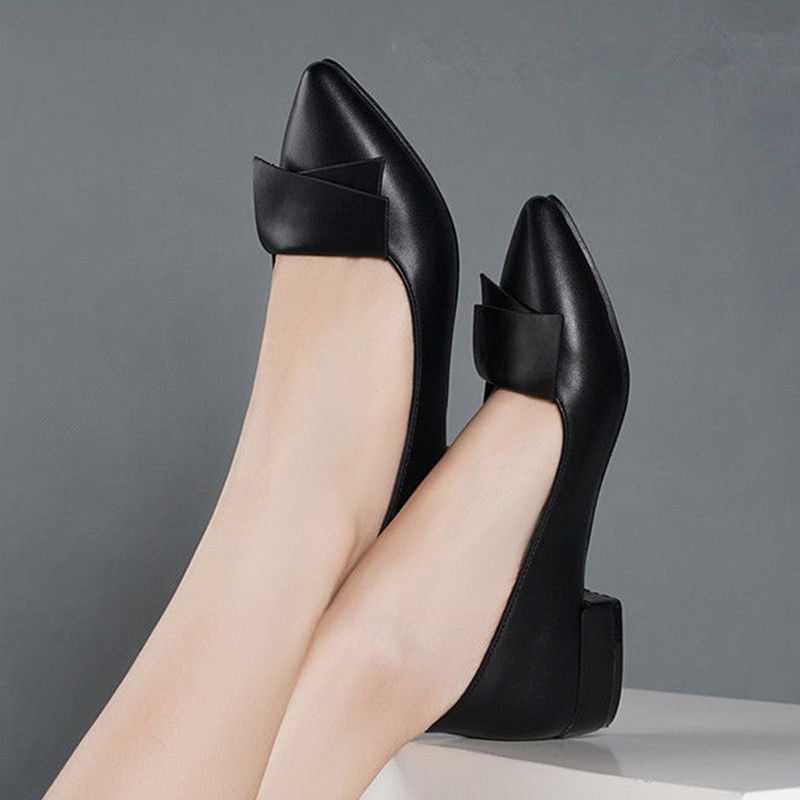 Women Shoes Quick Delivery - ポインテッドトゥローヒールエレガントなレディースパンプスブラックワークレディースシューズ卸売短納期ファッションプロモーションスリップオン履物