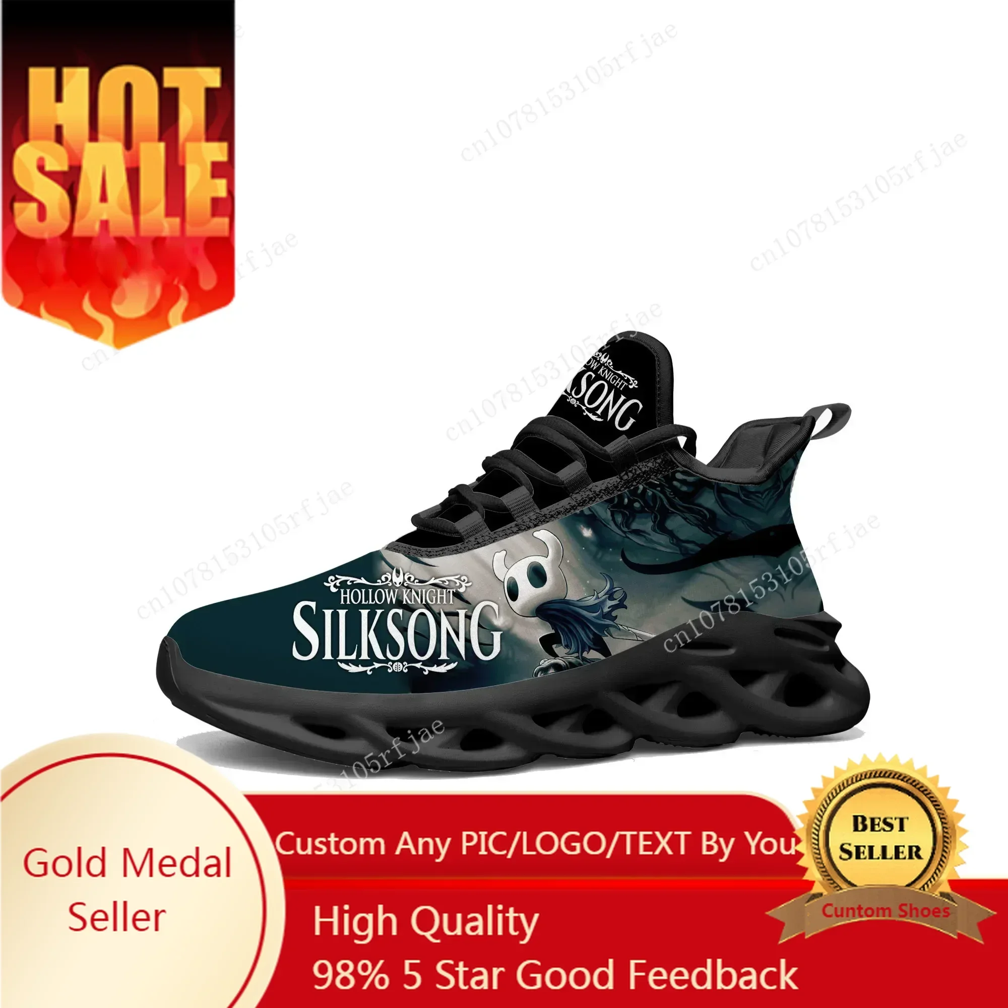 Women Shoes Sneakers - 漫画ゲームゴーストホロウナイトフラットスニーカーメンズレディーススポーツランニングシューズオーダーメイドレースアップシューズ