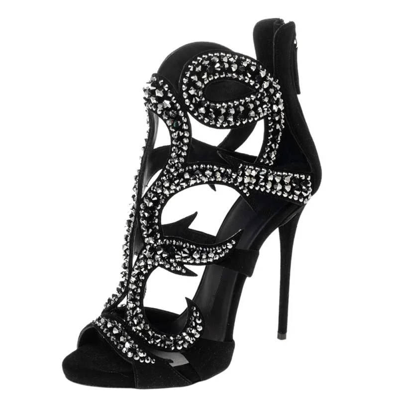 光沢のある Ctrstal 混合色スティレットサンダルセクシ - Women Shoes Zipper のレビューと価格
