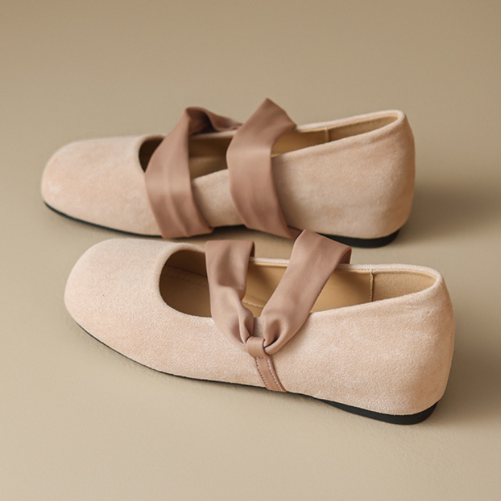 フラットメリージェーンシューズ インヒール ピンク バレエシ - Ballet Flat Women のレビューと価格