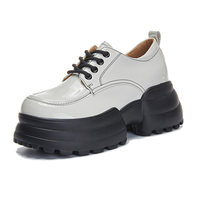8 センチメートル合成パテントレザー高ブランドパンプスプラッ - Women Shoes Japanese Brand のレビューと価格