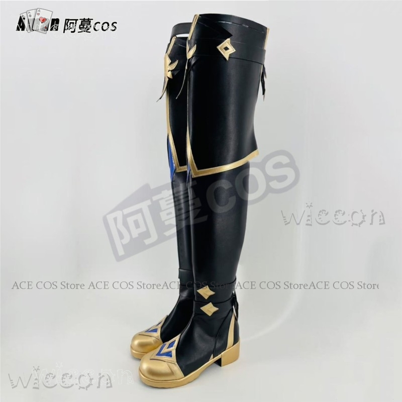 原神ローヘンハイニーブーツ - ユニセックスプラスサイズコス - Knee High Boots Women のレビューと価格