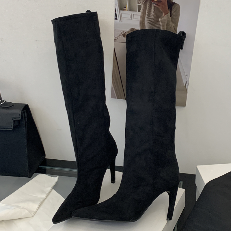 ストリートパンク ウィンターヴィンテージ ポインテッドトゥ  - Knee High Boots Women のレビューと価格