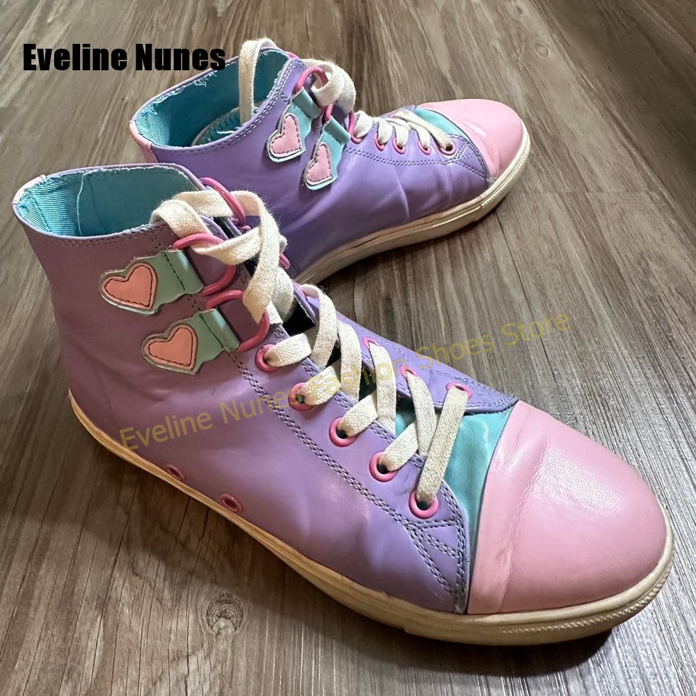 Y2Kガールスイートハイカットスニーカー、カラーブロックハー - Women Shoes Sneakers のレビューと価格