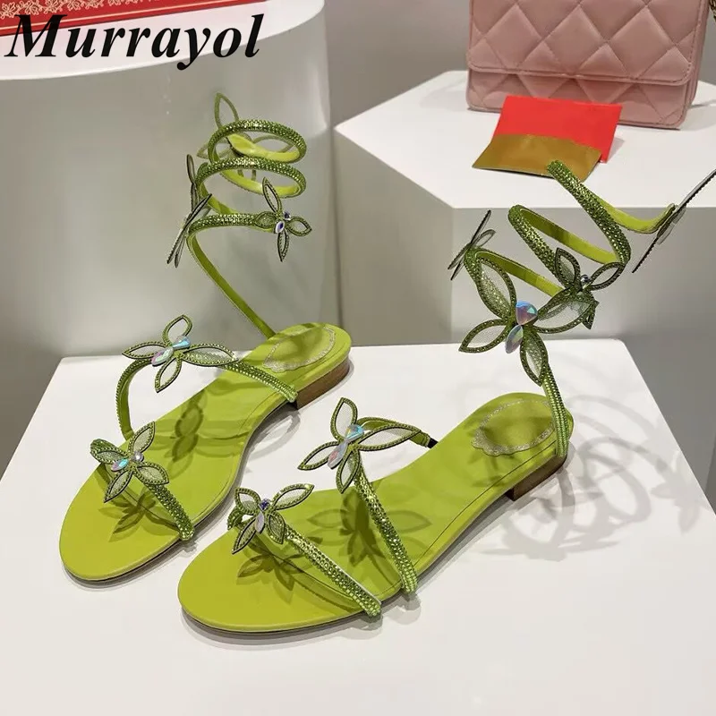 蛇の形の弾性ストラップサンダル女性ラインストーンフラワー装飾 - Women'S Shoes Size 12 のレビューと価格