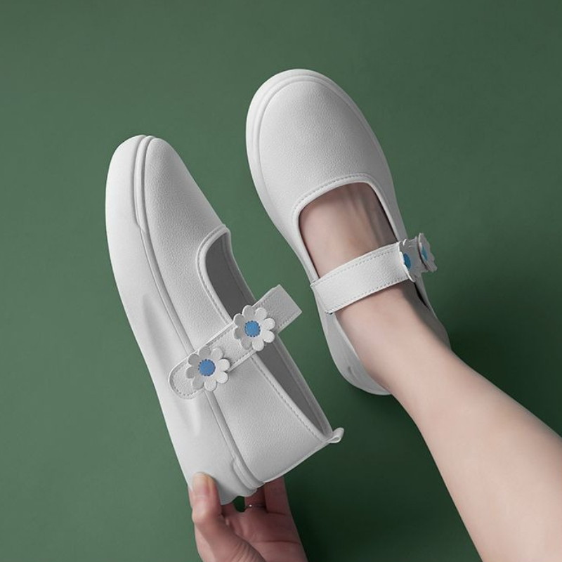 女性用ナースシューズ 厚底 防臭 妊娠中 韓国風 浅口 スリ - Women'S Shoes For Standing All Day のレビューと価格