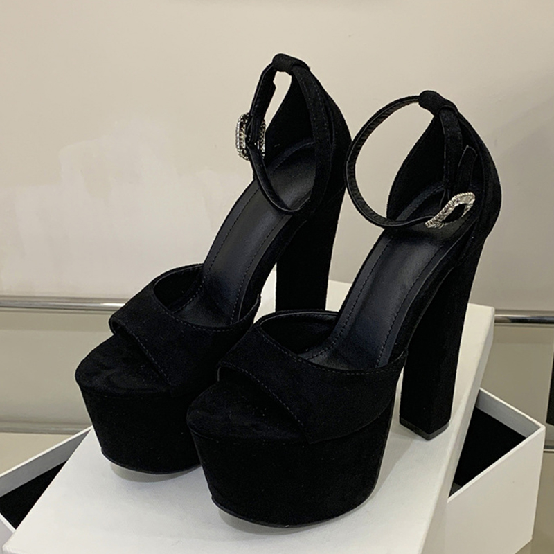 Liyke モデルショー セクシー エクストリーム ハイヒー - Square Toe Mule のレビューと価格