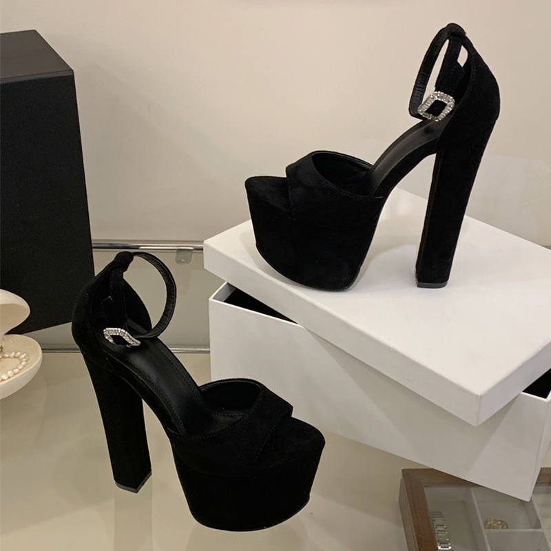 Liyke モデルショー セクシー エクストリーム ハイヒー - Square Toe Mule のレビューと価格