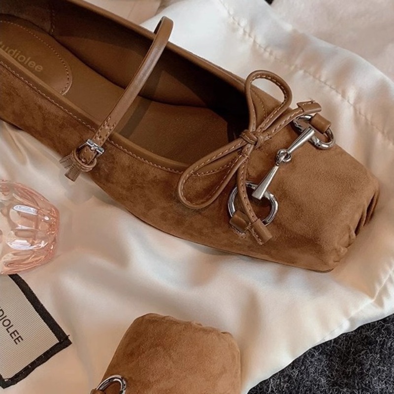 女性のスエードメリージェーンシューズバレエフラット 2026 - Ballet Flat Women のレビューと価格