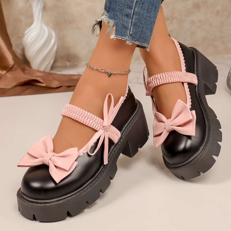 レディース秋物ブランド和風ボウメリージェーンシューズ レディ - Women Shoes Japanese Brand のレビューと価格