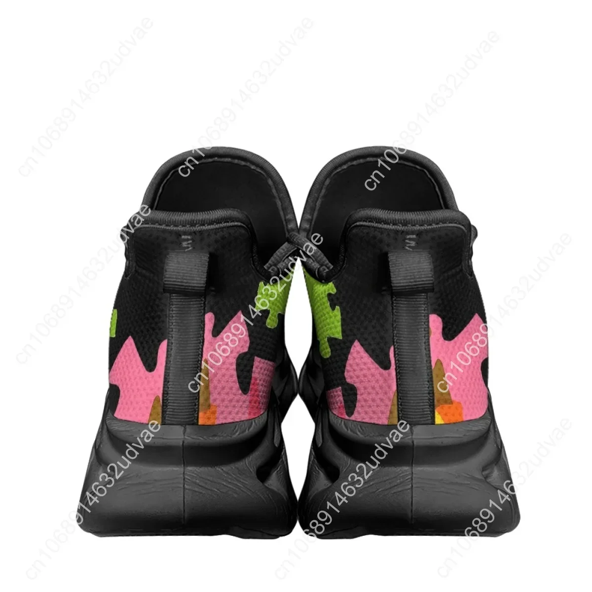 自閉症啓発スポーツランニングシューズカラーパズル耐久性のある - Women Shoes Sneakers のレビューと価格