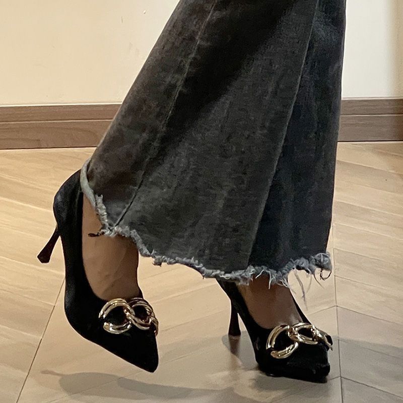 ポインテッドトゥ女性パンプス春と秋 Stilito ハイヒー - Women Shoes Quick Delivery のレビューと価格