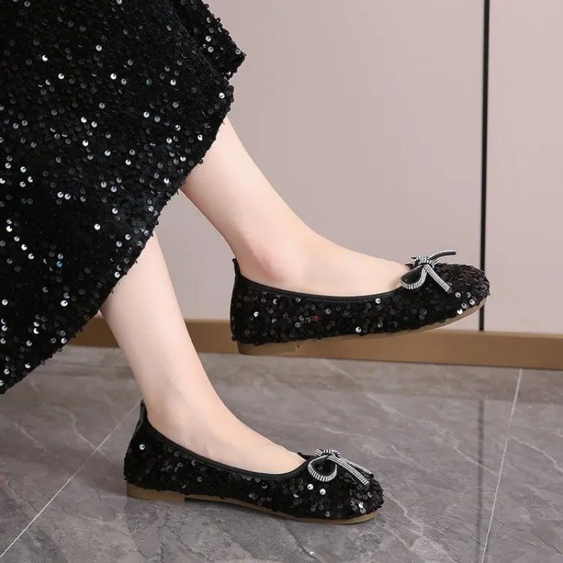 春の新作ラウンドトゥボウタイ女性ファッションブランドドレスシ - Women Shoes Japanese Brand のレビューと価格