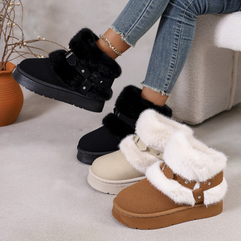 プラッシュスノーブーツ レディース 2026秋冬新作 プラッ - Women'S Shoes Size 12 のレビューと価格