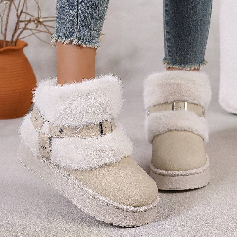 プラッシュスノーブーツ レディース 2026秋冬新作 プラッ - Women'S Shoes Size 12 のレビューと価格