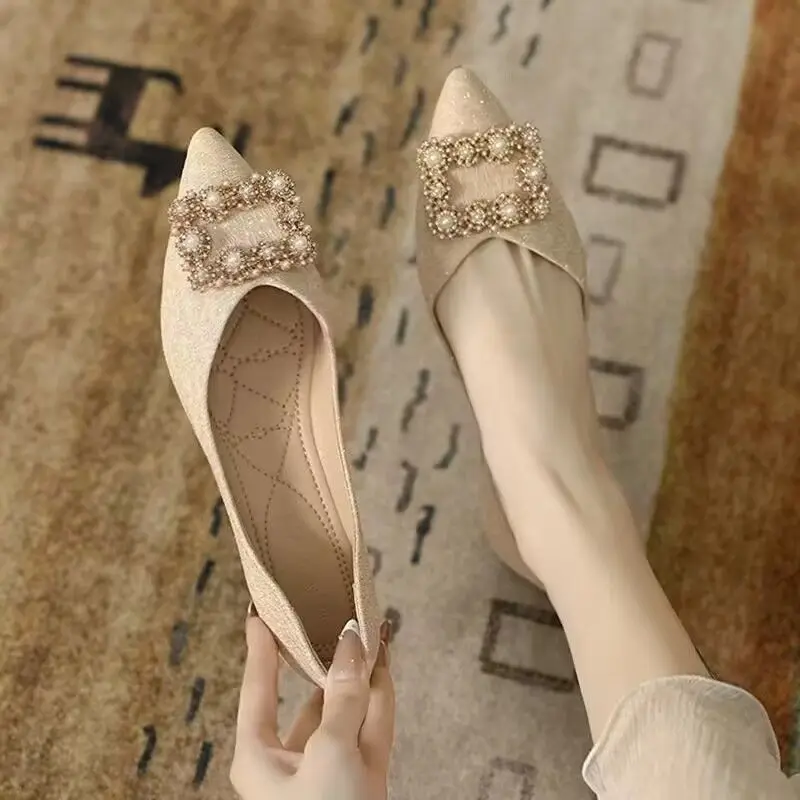レディースシューズ シャンパン スクエア バックル ブライズ - Women Shoes Quick Delivery のレビューと価格