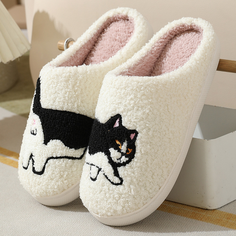 冬用プラッシュキュートダックスフンド刺繍ホームスリッパ レデ - Women'S Shoes For Fall のレビューと価格